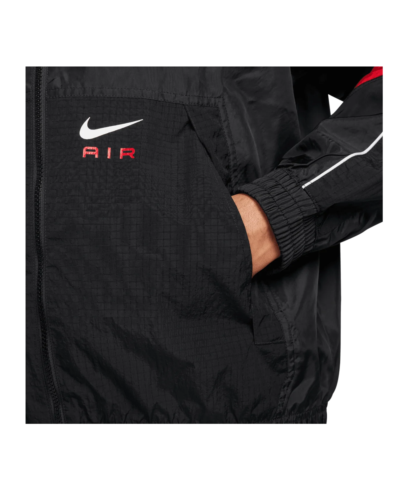 Nike Woven Air Jacke Schwarz Rot F011