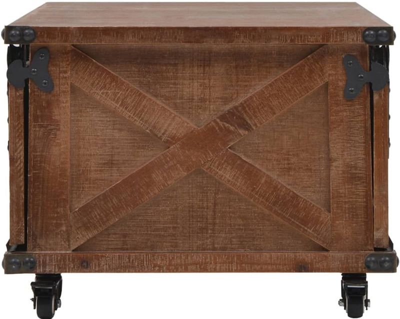 vidaXL - Salontafel - Bruin - Massief Vurenhout