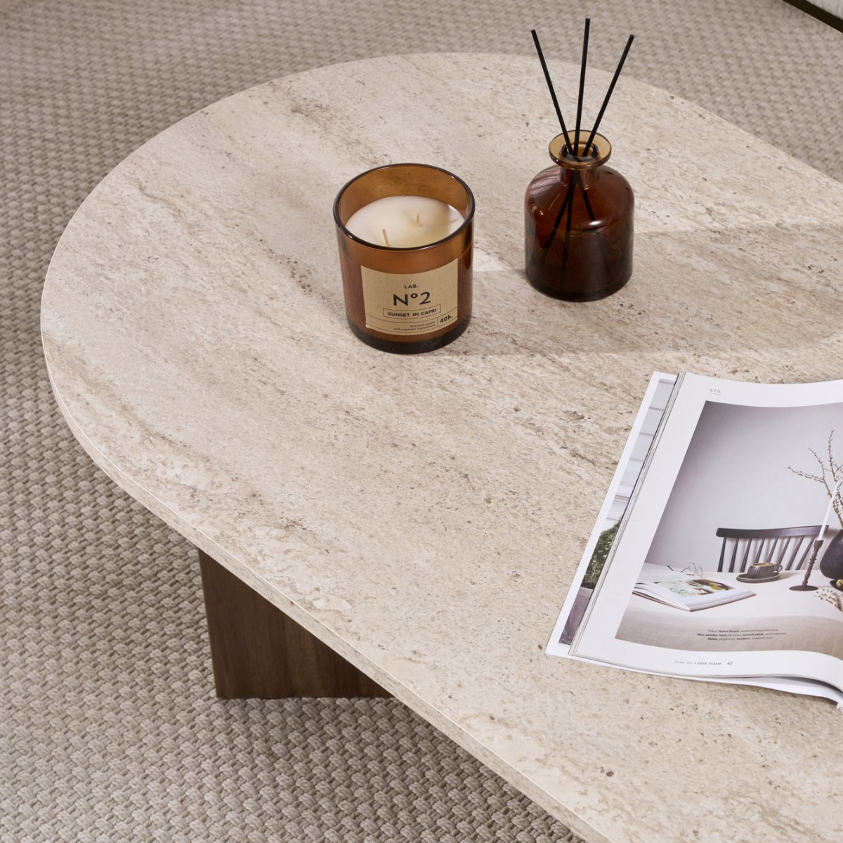 Calicosy - Ovale salontafel B119 cm - IRIS