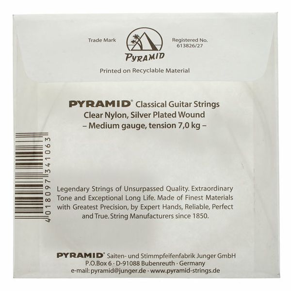 Pyramid E 6 Nylon Einzelsaite für Konzertgitarre