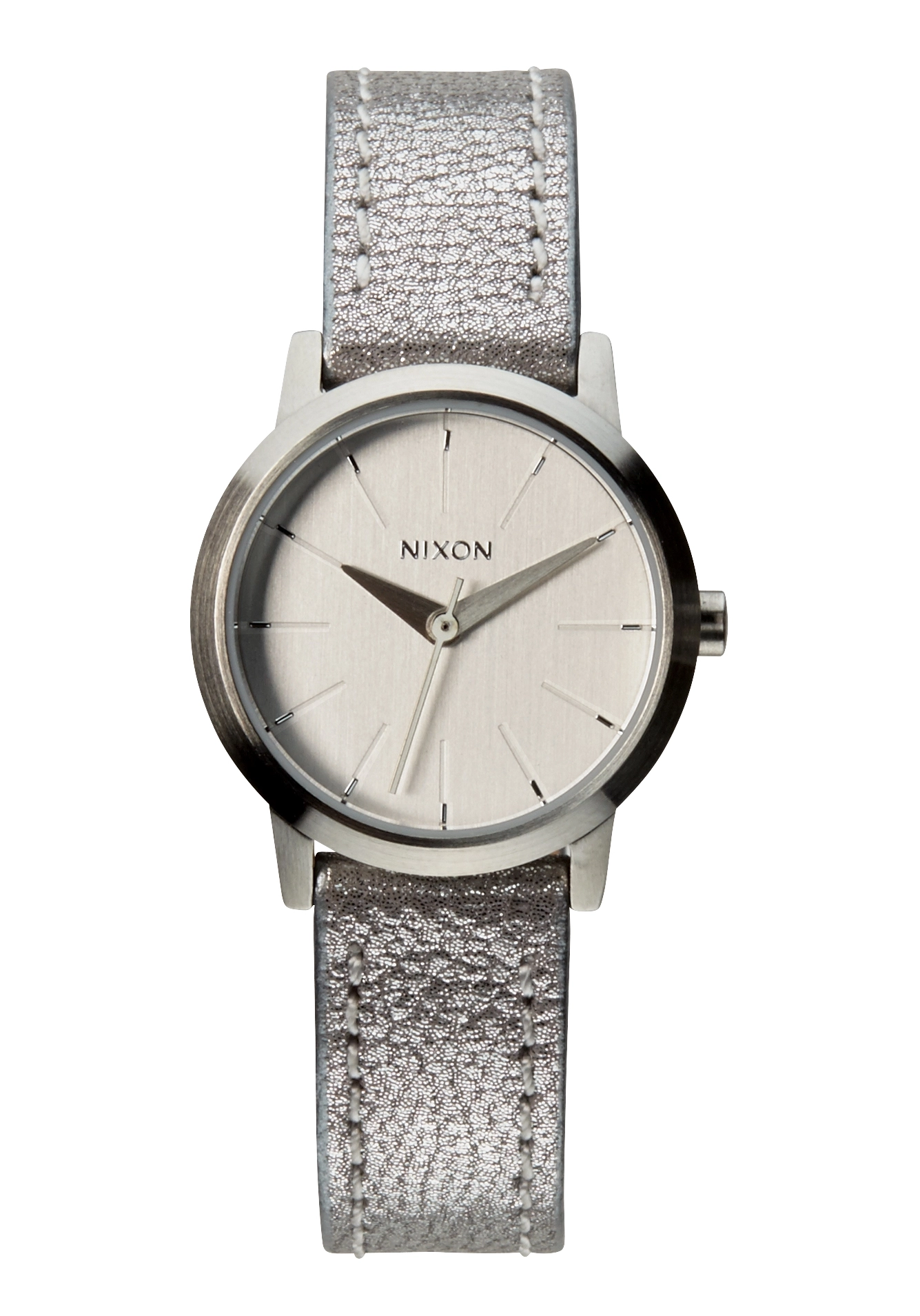 Nixon The Kenzi Leather Silver Shimmer A3981878