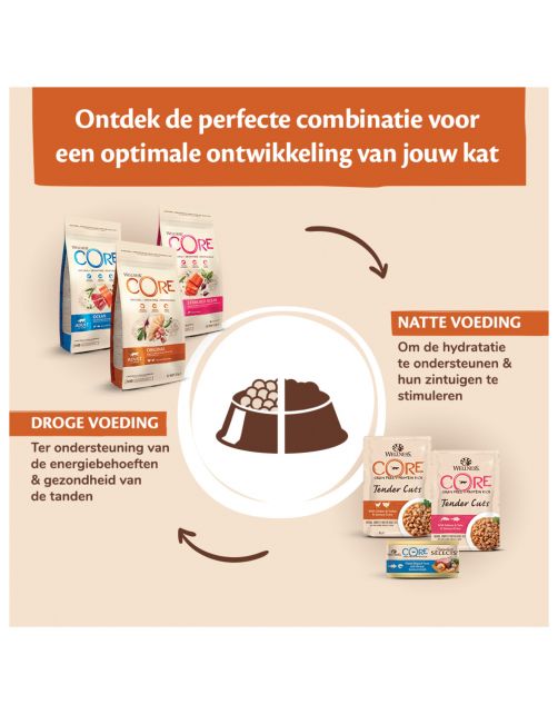 Wellness Core Grain Free Cat Sterilised Kip&Kalkoen - Kattenvoer