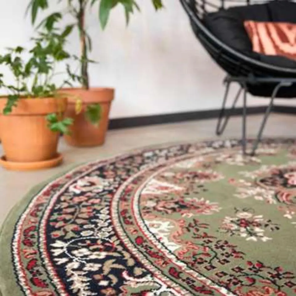 Interieur05 Vloerkleed Nain - Groen - 160 Ø - (M)