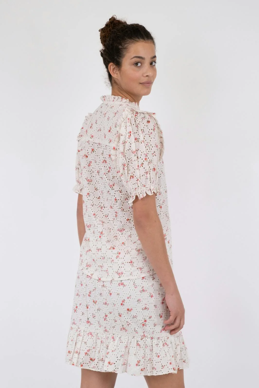 Neo Noir Rosalie Embroidery Rose Blouse