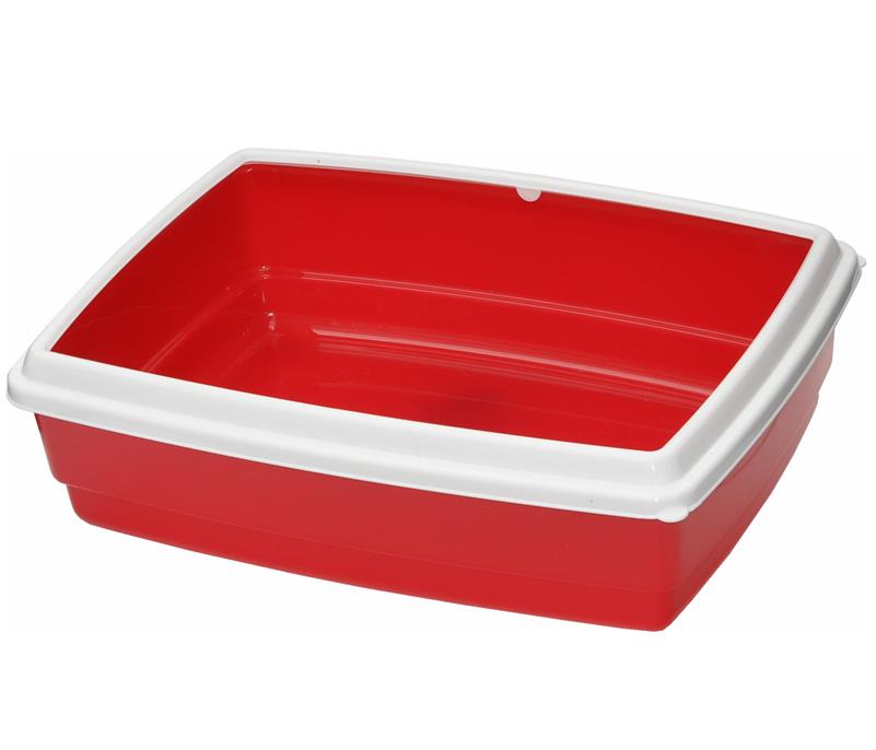 Georplast Katzentoilette mit Schutzrand 50 x 38 x 14 cm