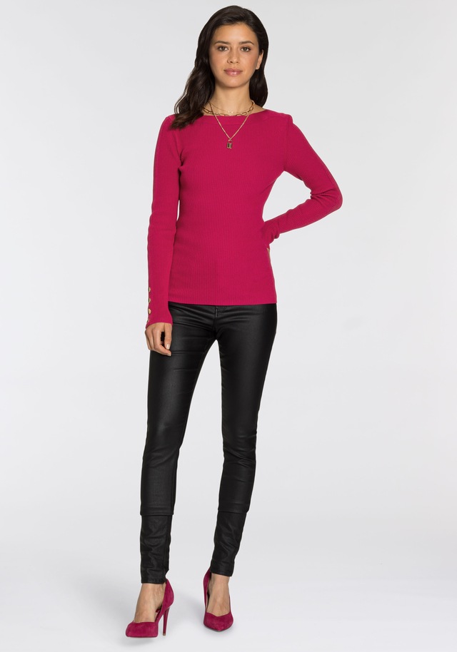 Melrose Strickpullover , aus Rippqualität mit Knöpfen