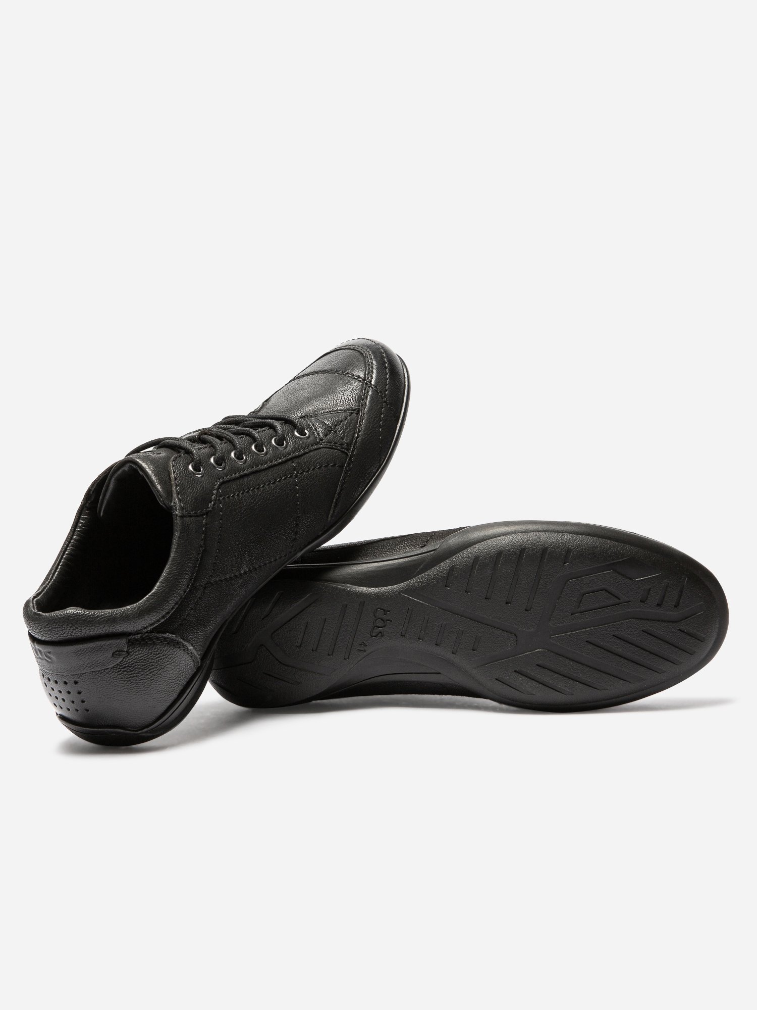 Tennis Homme Esprit Derby Cuir Noir