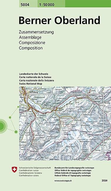 BUNDESAMT - 5004 BERNER OBERLAND ECHELLE 1 50 000