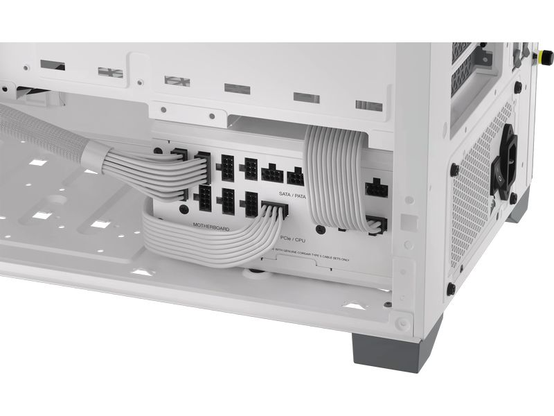 Corsair Netzteil RMx SHIFT White RM1000x 1000 W Vollmodulares ATX-Netzteil mit 1000 W und 80 PLUS Gold Zertifizierung
