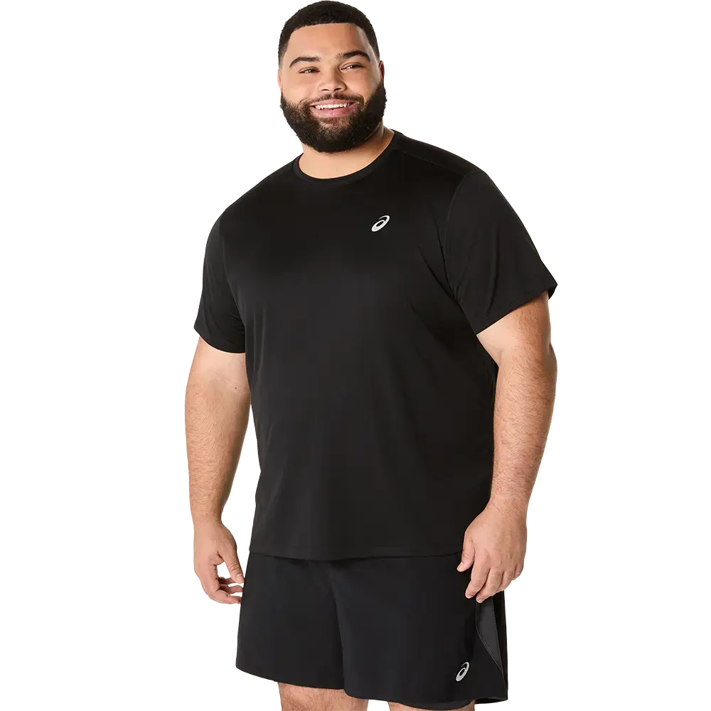ASICS Core Hardloopshirt Korte Mouwen Zwart Heren