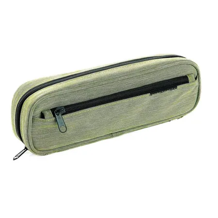 Idena Stifte-Etui mit Seitenfach, grün