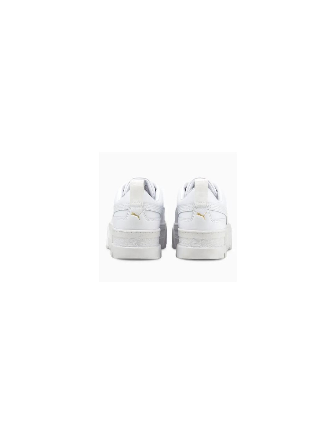 puma sneakers compensées femme mayze classic cuir blanc