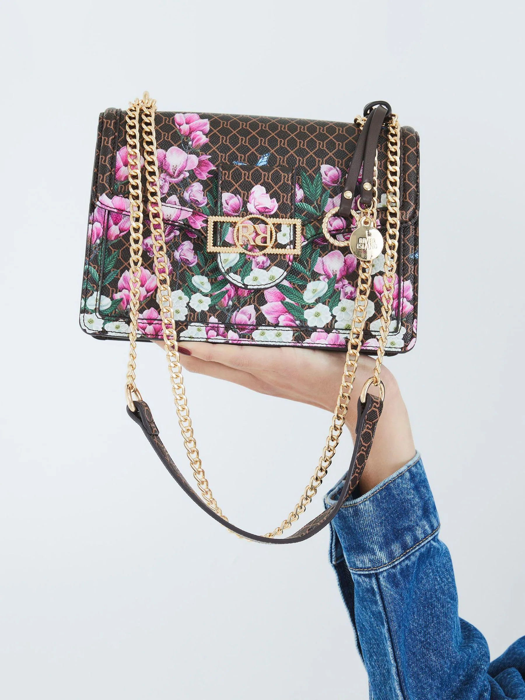 River Island Morgan Seaford Floral Print Shoulder Bag
