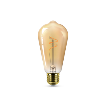 Philips LED edison E27 3,1 W filament goud spiraal dimbaar