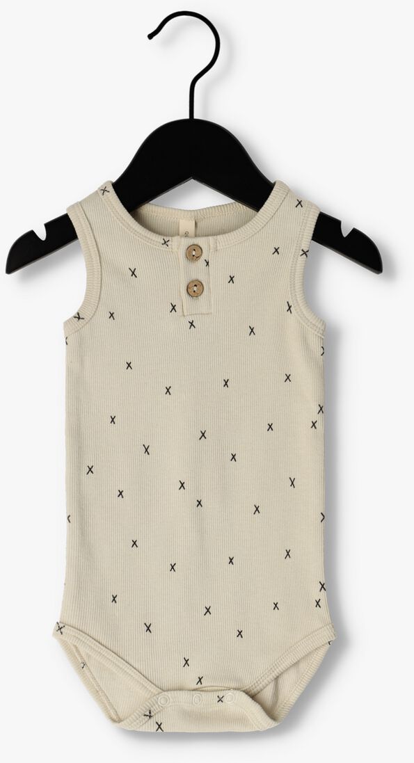 QUINCY MAE grijze quincy mae  sleeveless henley bodysuit