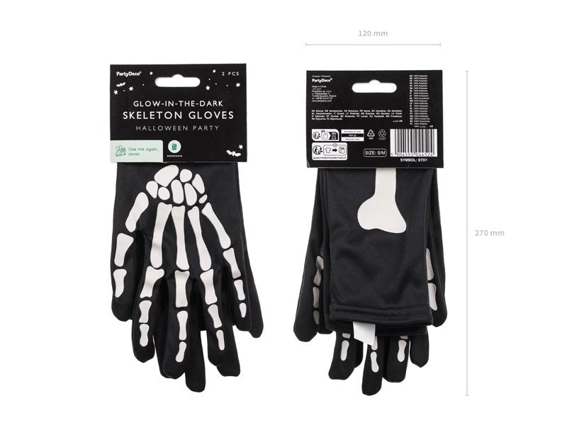 Halloween Handschoenen Skelet Glow In The Dark