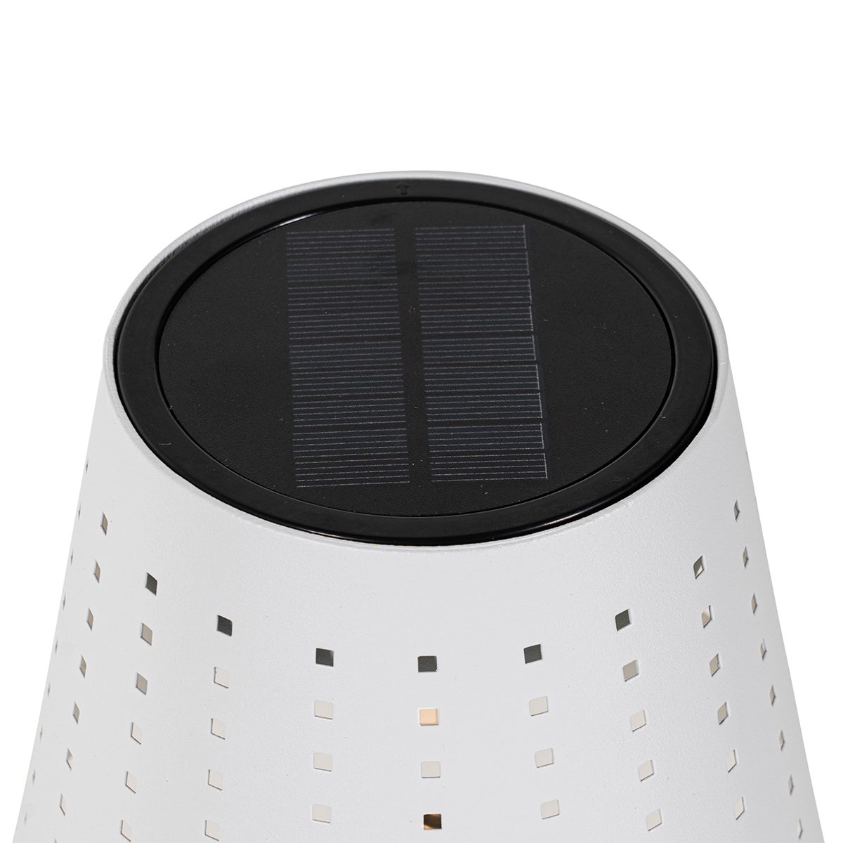 Buiten staande lamp, wit, inclusief 3-traps dimbare LED, op zonne-energie - Ferre