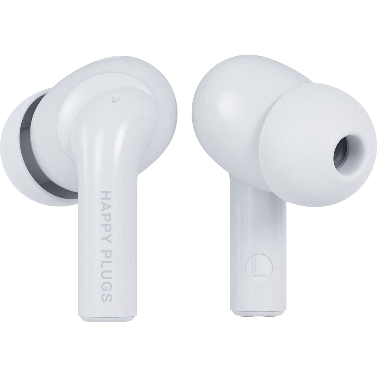 Happy Plugs Joy Pro helt trådløse in-ear hodetelefoner (hvit)