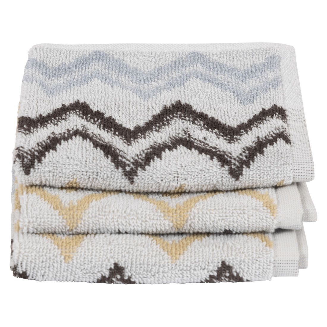 Zig Zag vaskeklut 3pk
