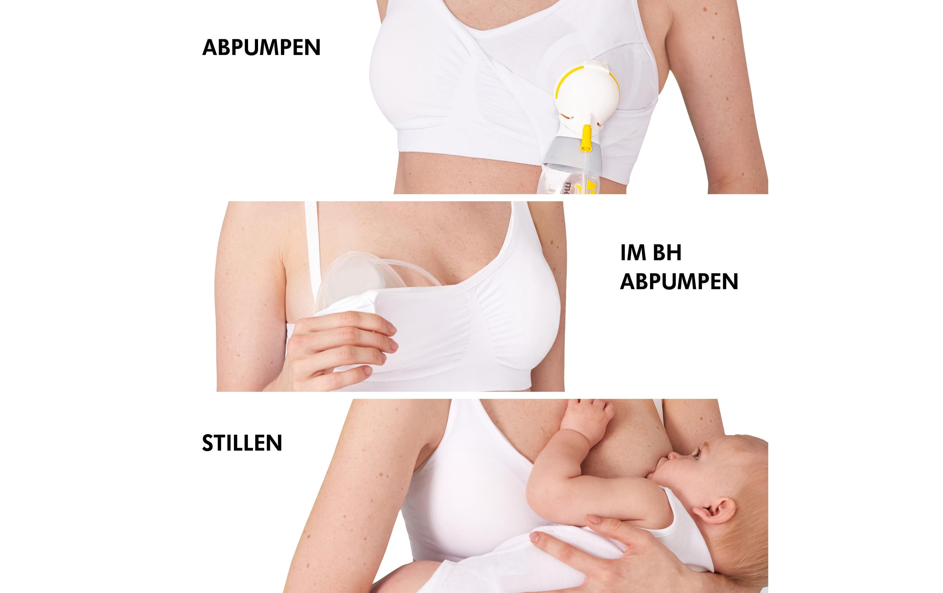 Still-BH und Abpump-BH 3-in-1 Weiss XL3-in-1 Still- und Abpump-BH