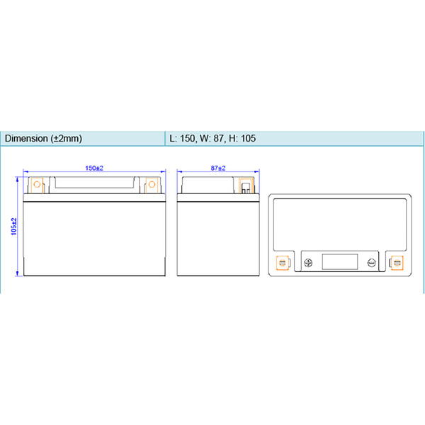 Skyrich - Batterie HJTX20CH-FP