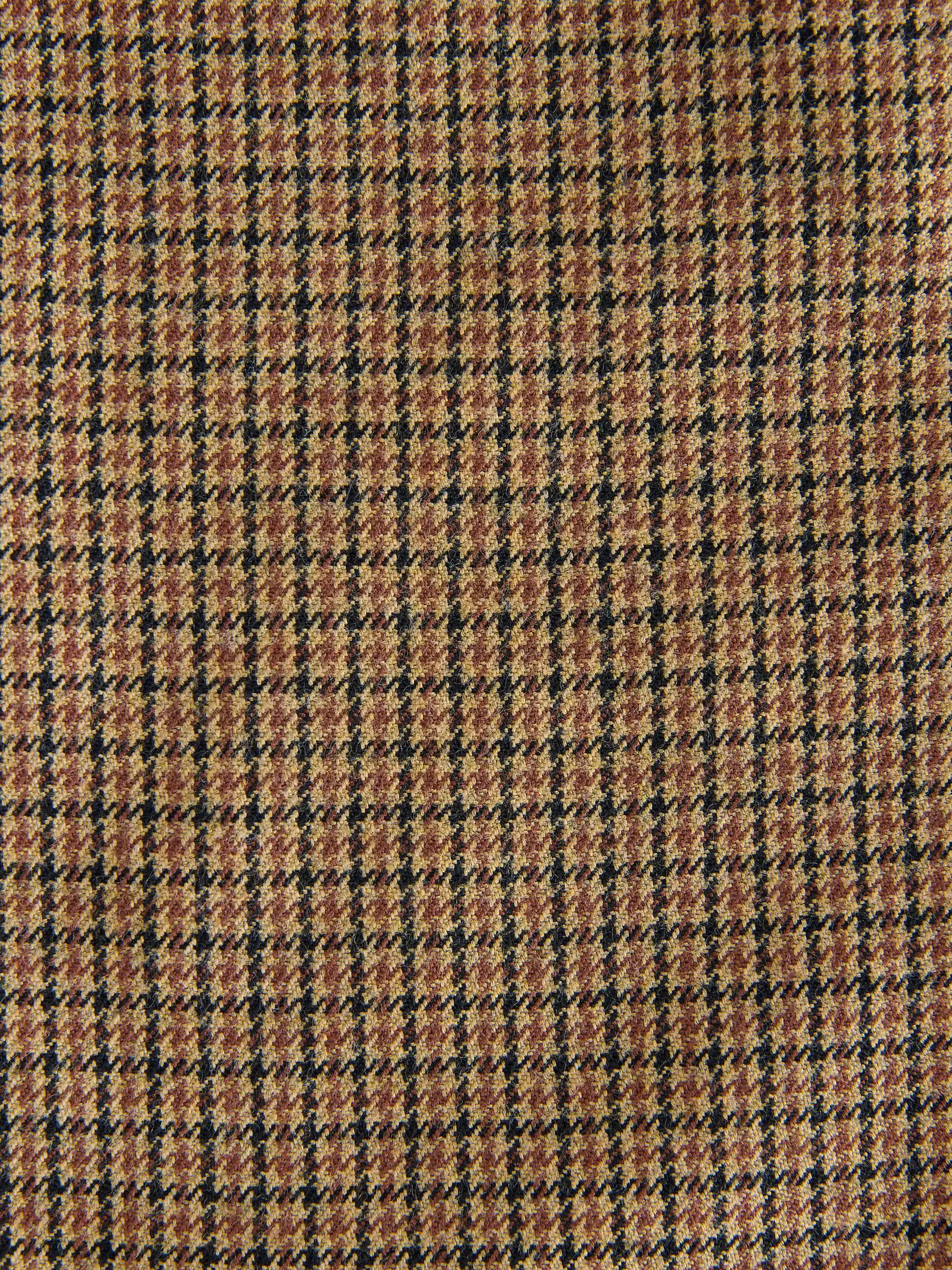 Bruin pied-de-poule - Slim Fit - Smart Textured Trousers