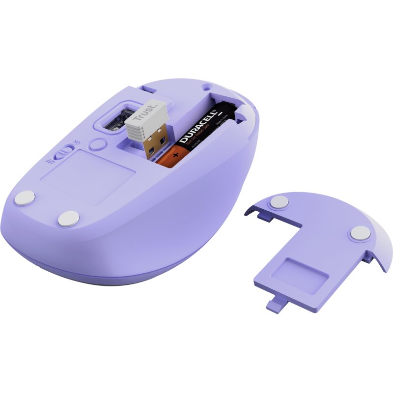 Trust Yvi+ souris Universel Ambidextre RF sans fil + Bluetooth Optique 1600 DPI