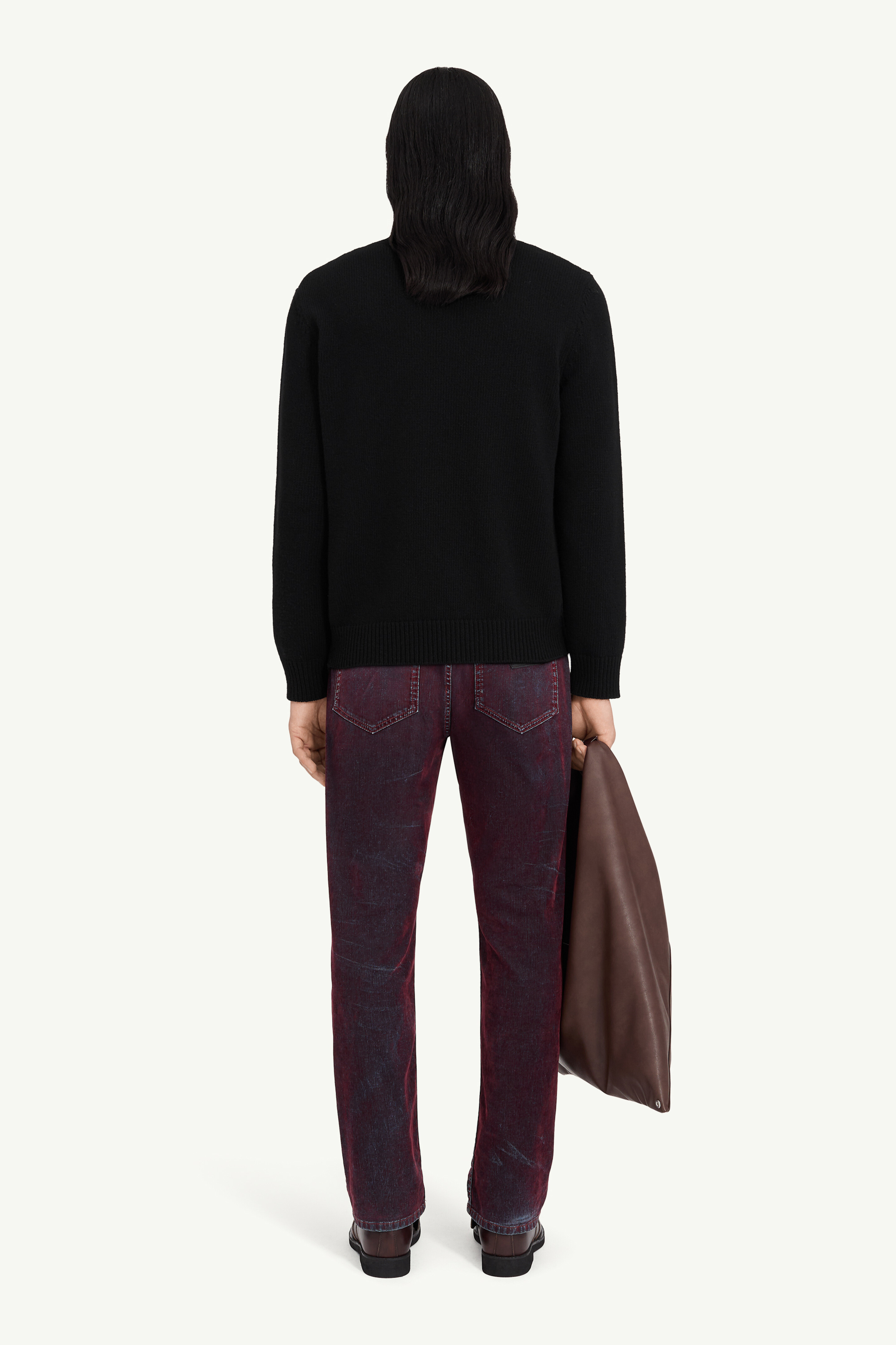 Pull à étiquette bande adhésive en laine pour homme | MM6