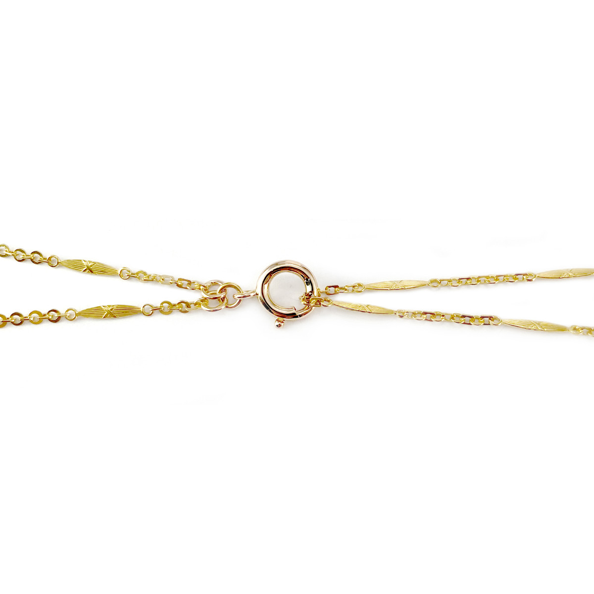 Collier d'occasion or 750 jaune maille fantaisie 78 cm