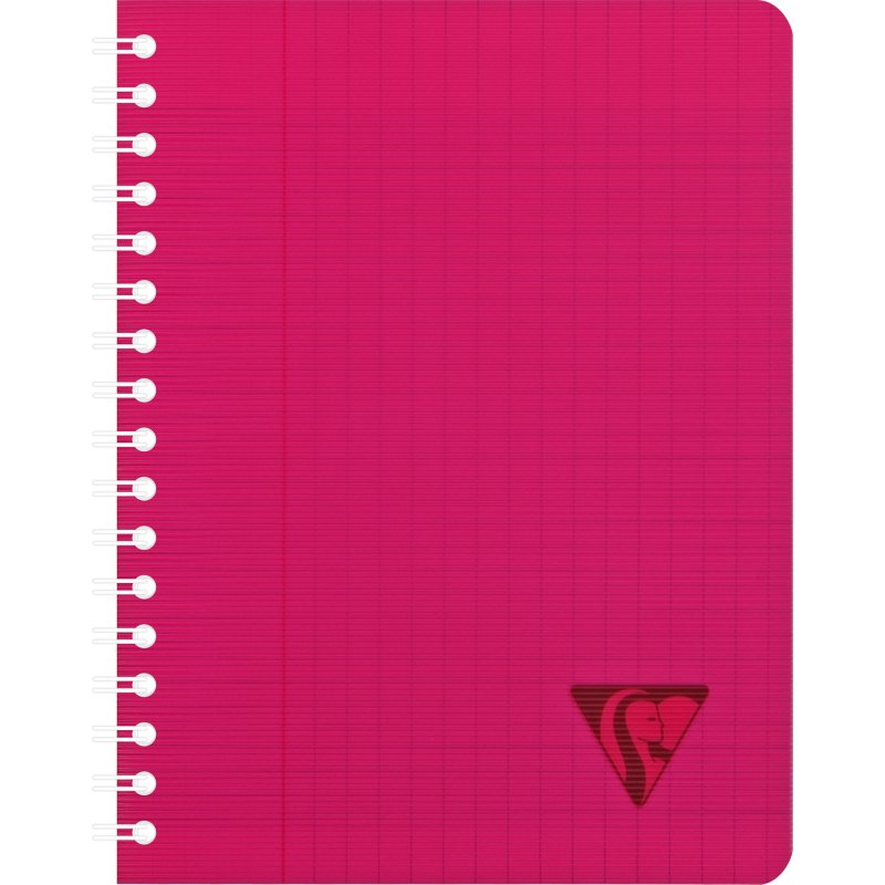 Cahier spirale Clairefontaine Linicolor Fresh17 x 22 cm assorti aléatoire grands carreaux  - 180 pages