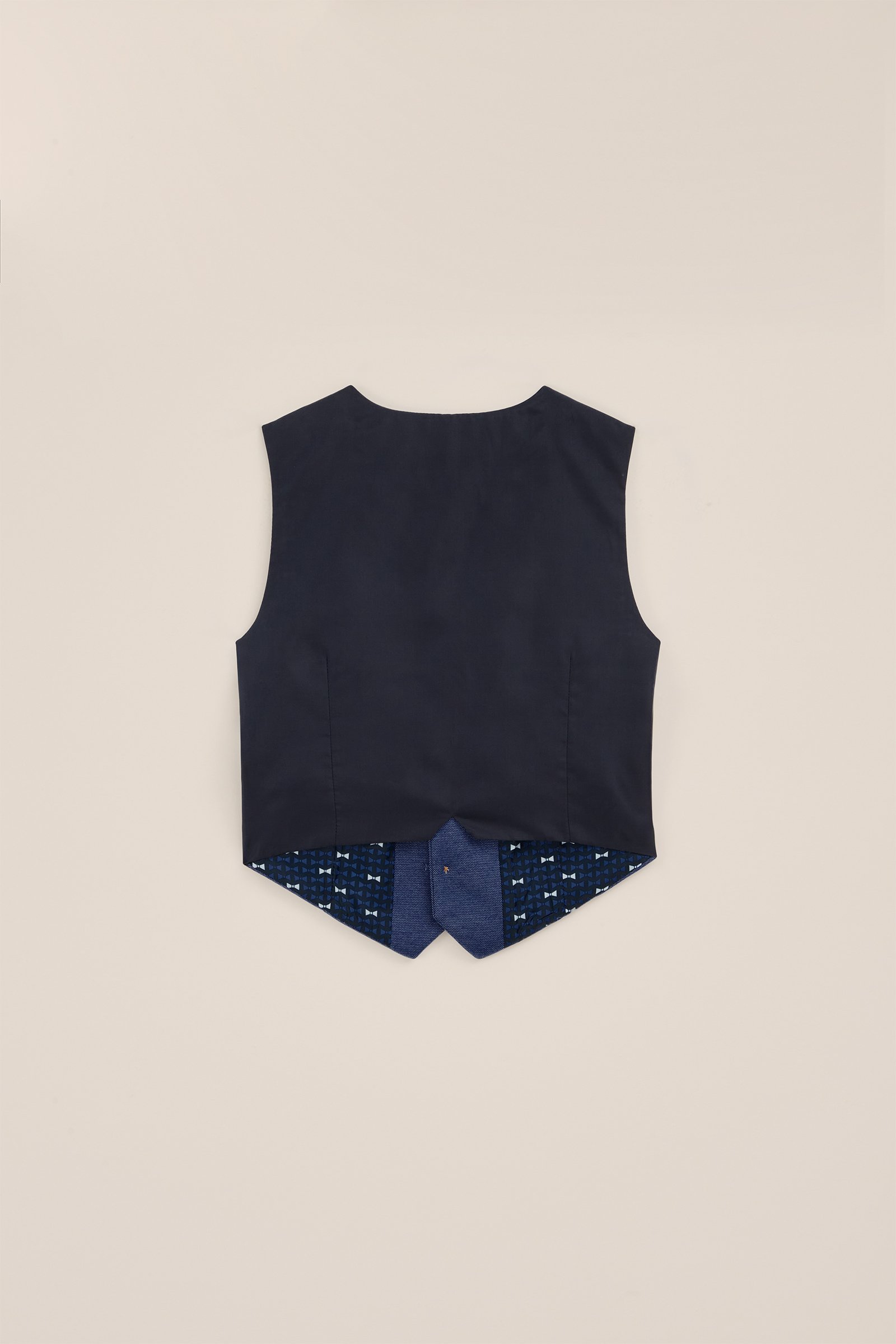 Jongens slim fit gilet met structuur WE Fashion Blauw