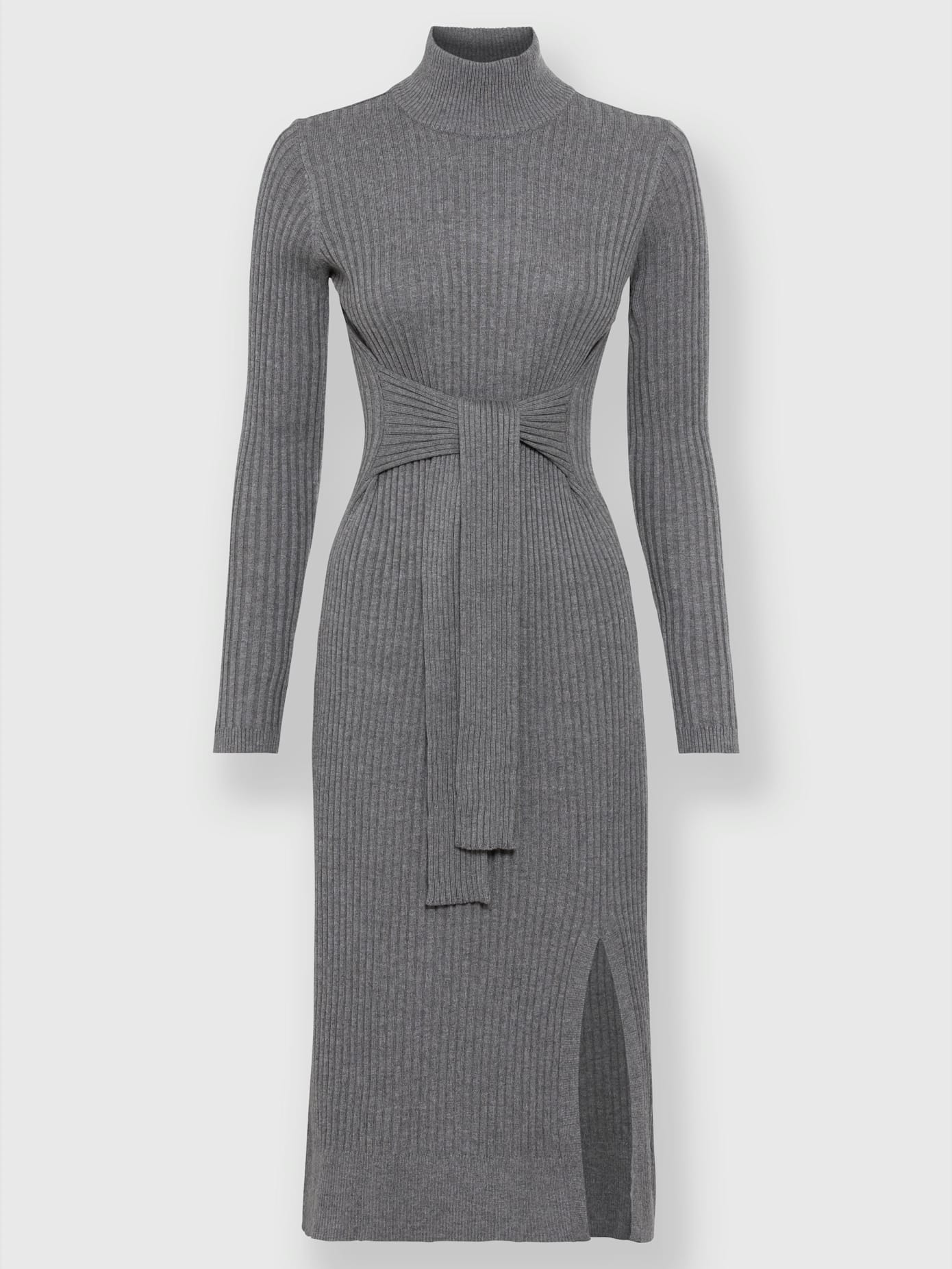 Robe en tricot tricot côtelé moderne