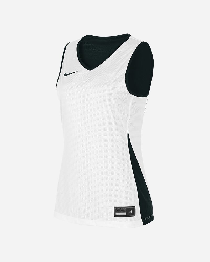 Maillot de basket reversible Nike Team Noir & Blanc pour femme