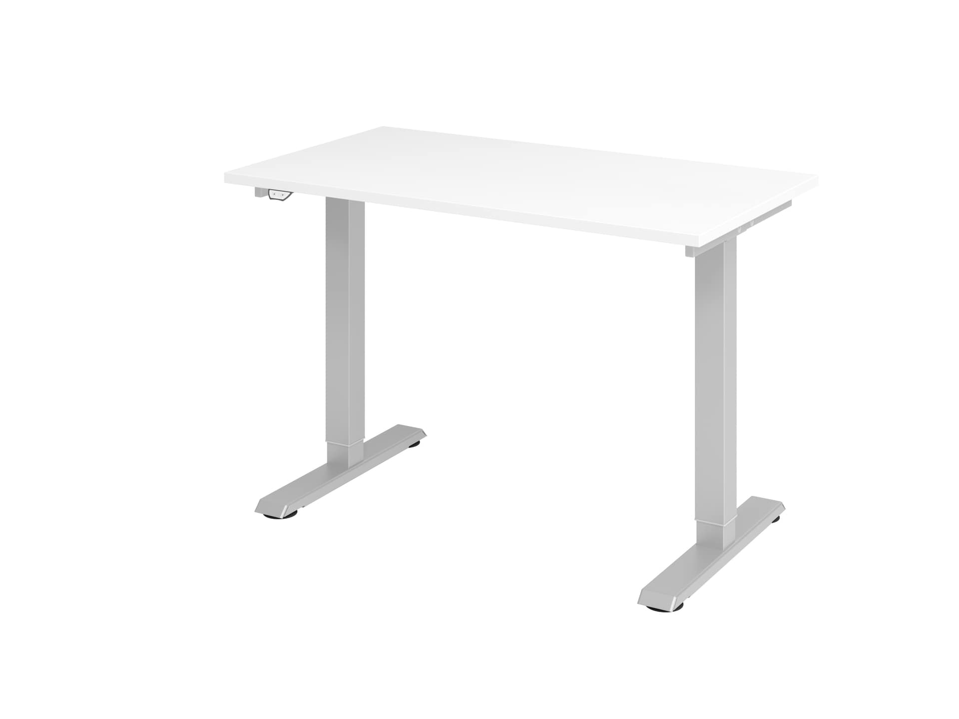 Stehtisch 120 x 67,2 cm Weiß/ Silber