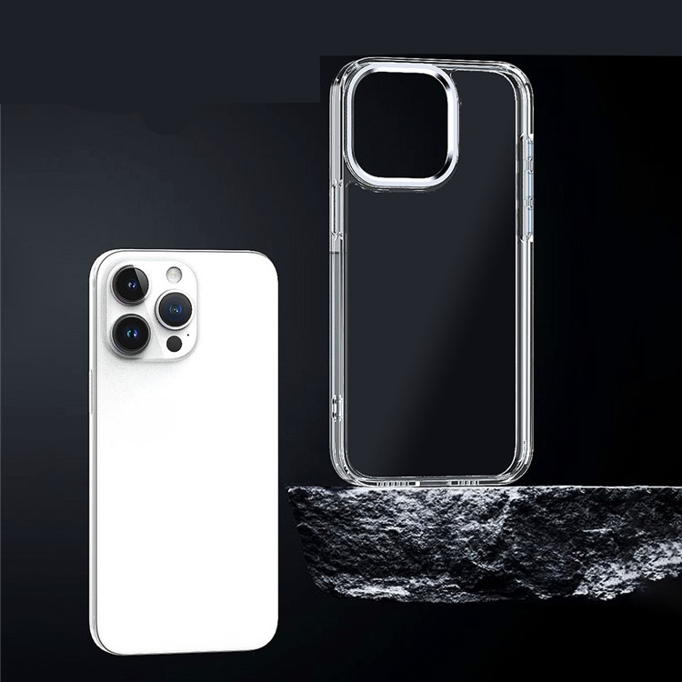 iPhone 16 Pro Max Hybrid Hardcase Hülle TPU Bumper   Kunststoff Rückseite - Transparent
