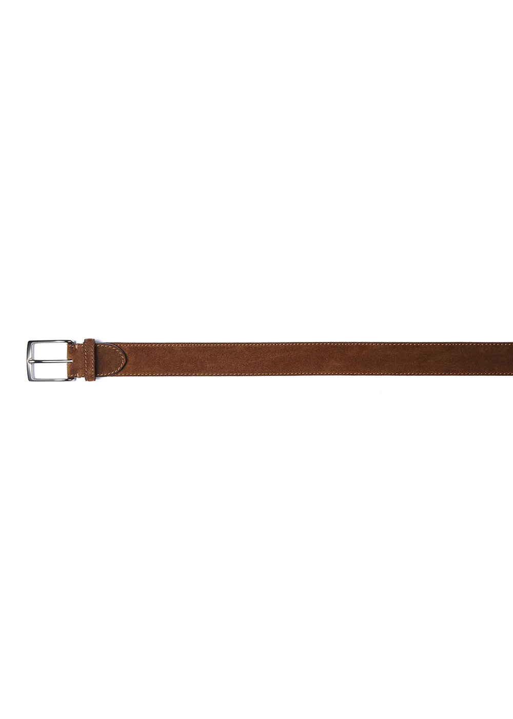 CEINTURE BOLTON VELOURS MIDDLE BROWN