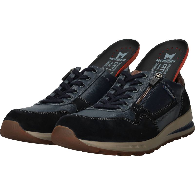 Mephisto Bradley Velsport Sneakers Blauw Heren