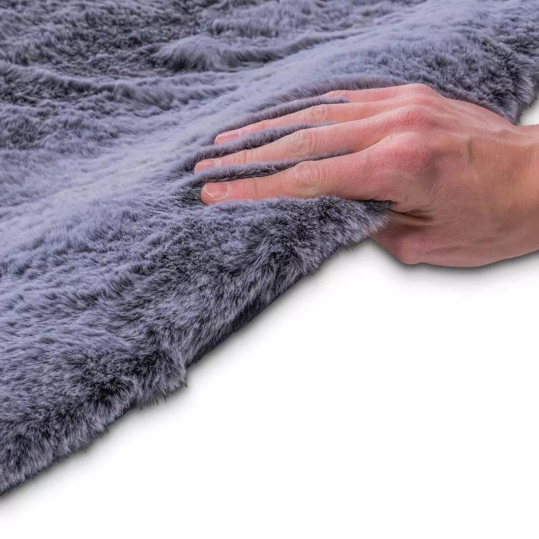 Fellteppich Imitat Melange Ø 160 cm