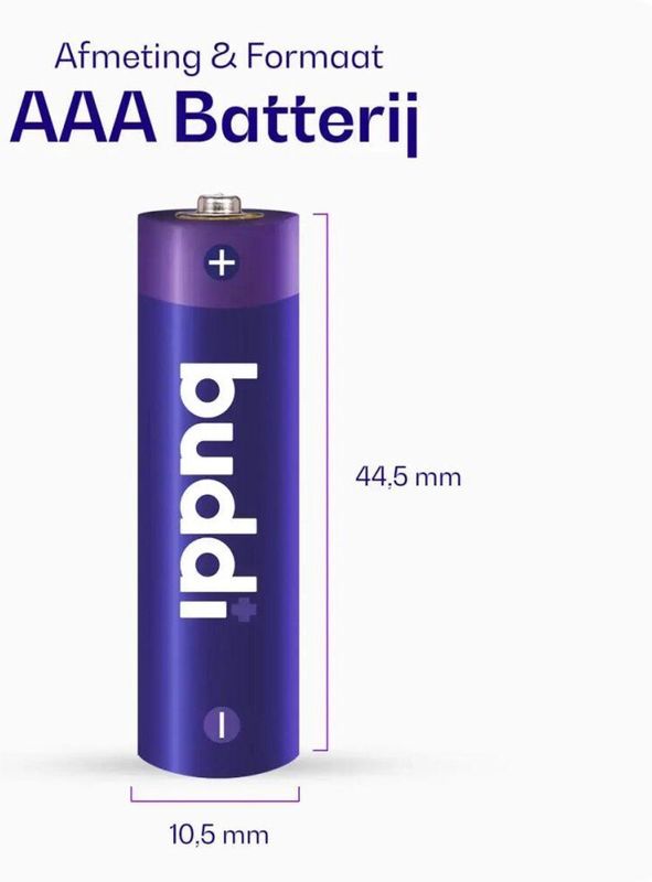 Batterijen - AAA - Oplaadbaar - 1.200 mAh - 24-Pack