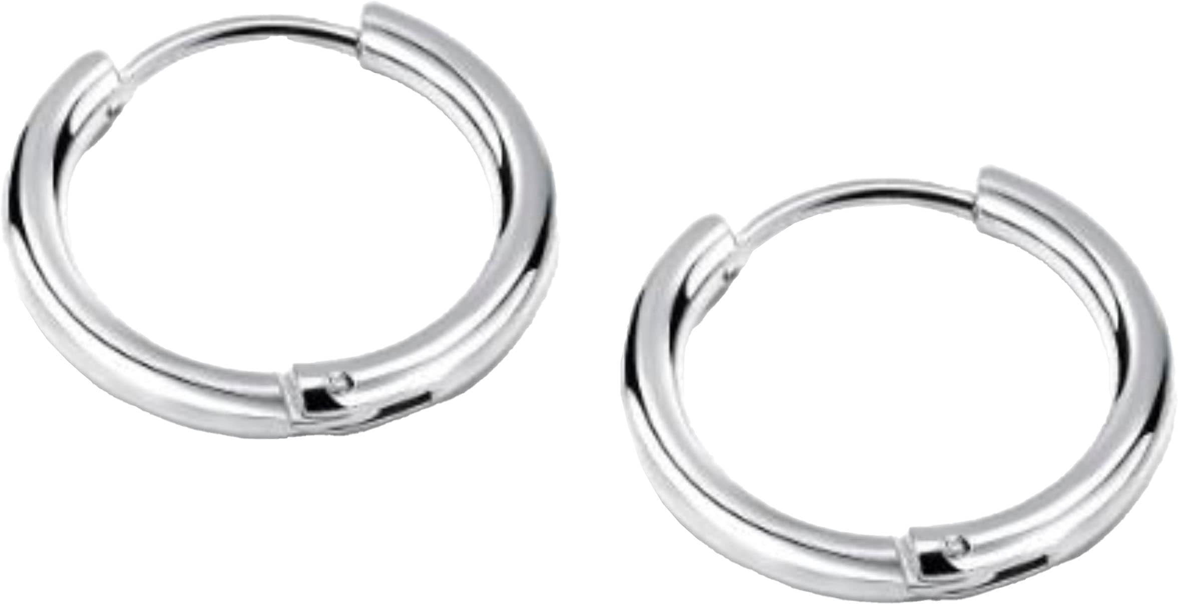 Firetti Schmuckset »Mulitpack Schmuck Geschenk Edelstahl Halskette Paar Creolen« (Set, 3 Stk. tlg.)