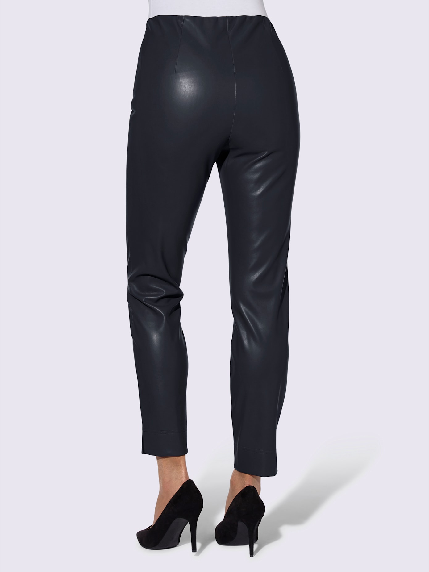 Pantalon en synthétique imitation cuir souple