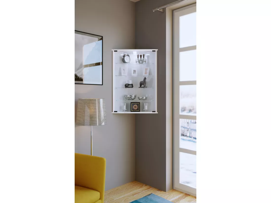 Vitrine murale Vitrine d'angle Vecko