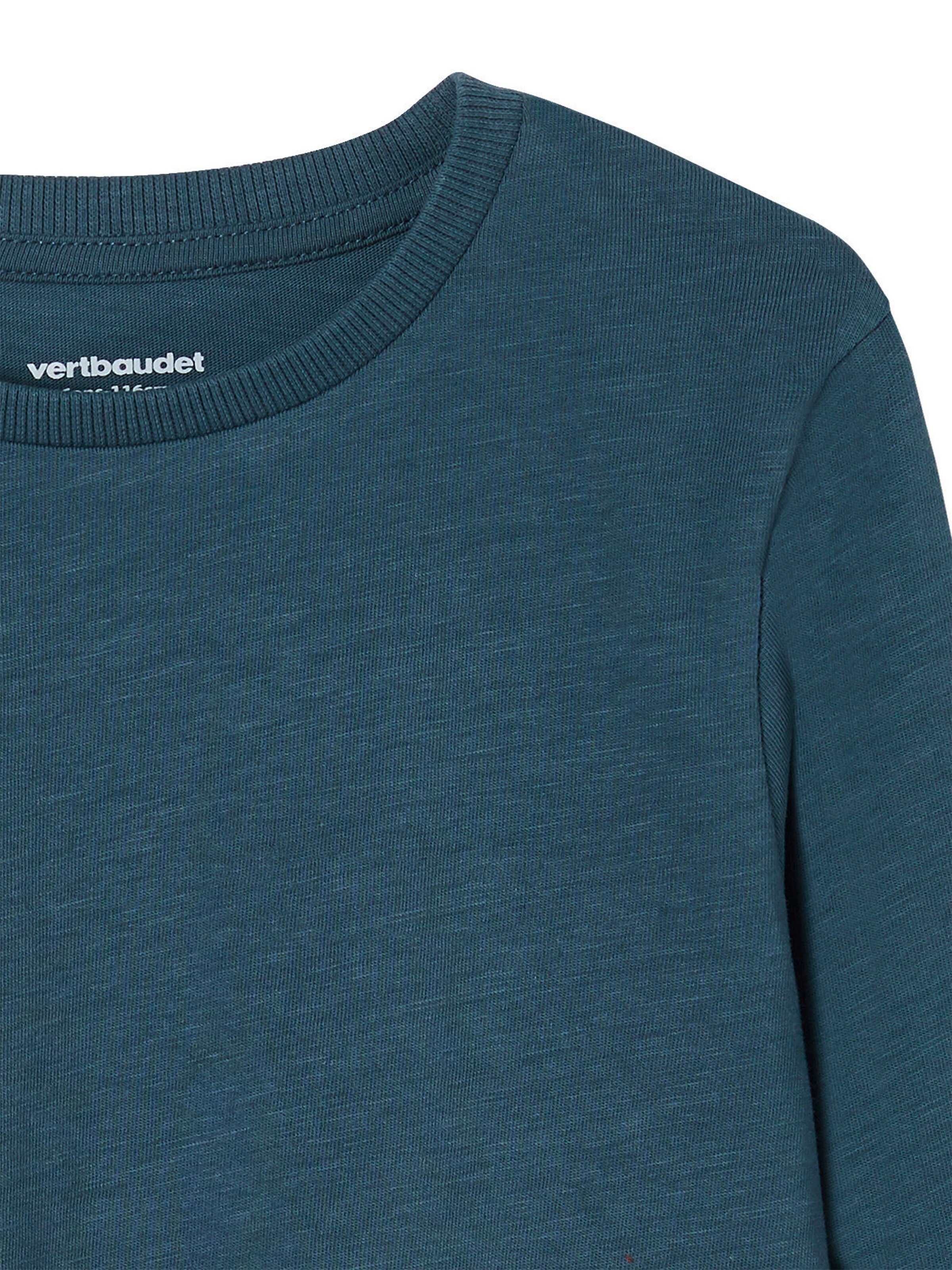 Vertbaudet Jungen Langarmshirt BASIC dunkelblau