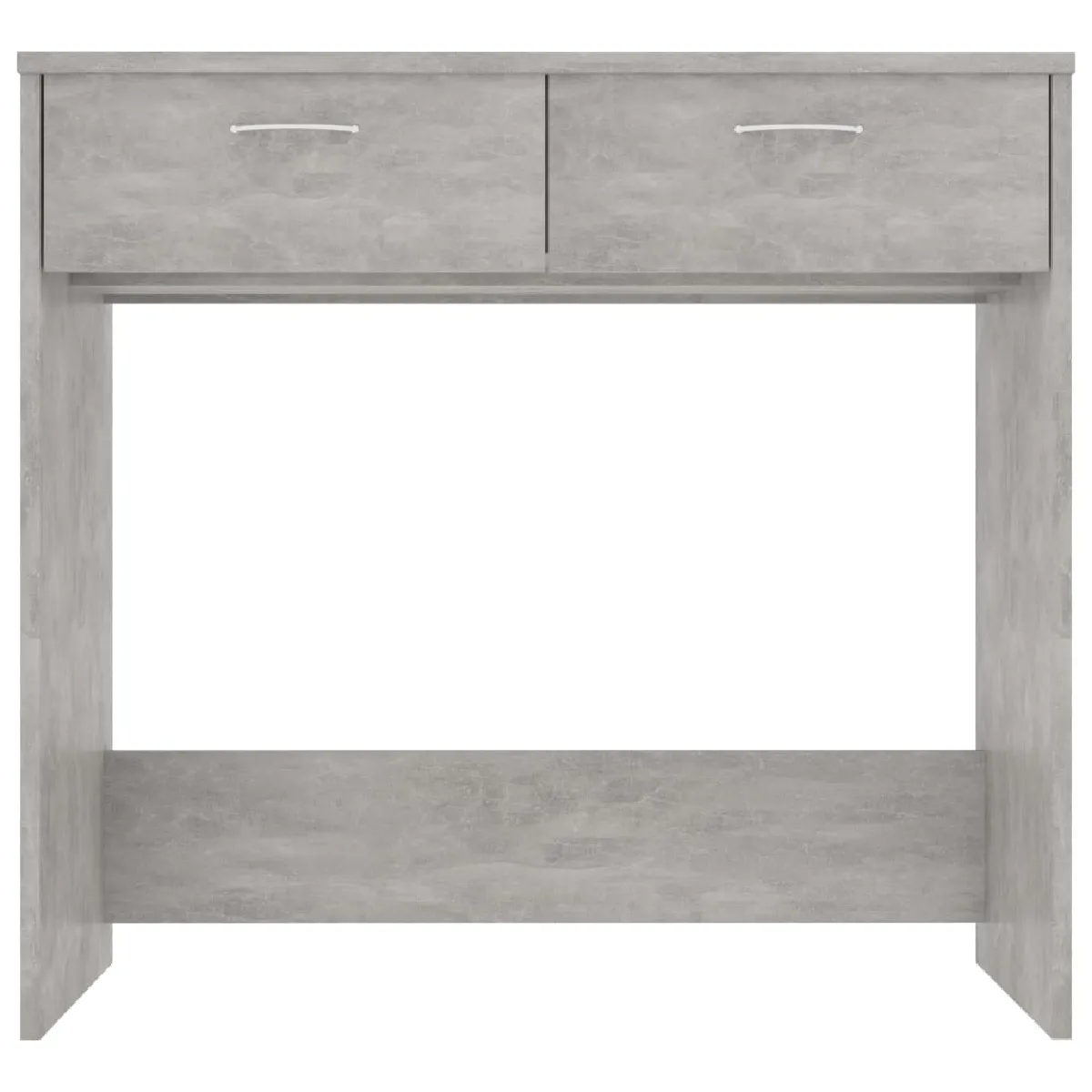 Helloshop26 Bureau gris béton - 80 cm