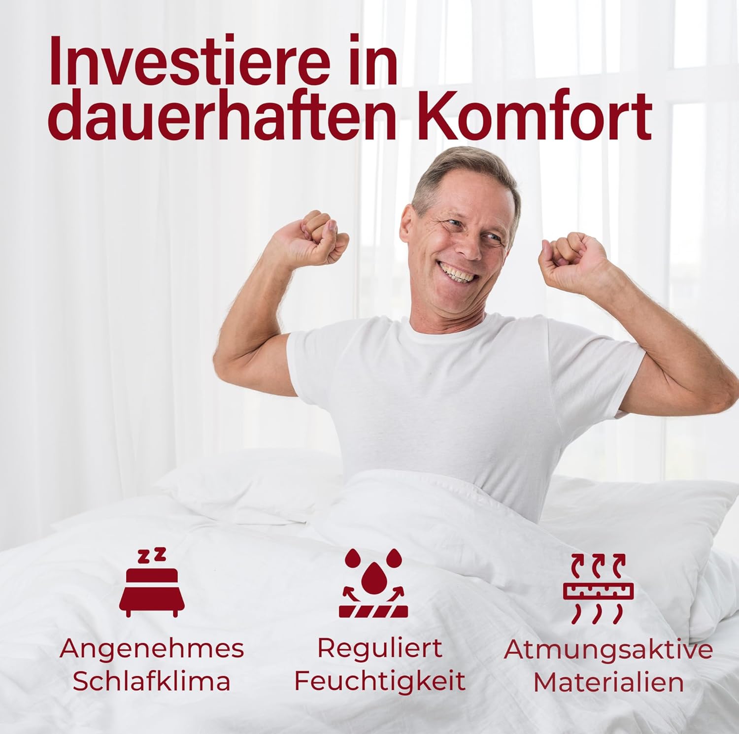 Topper 140x200-7-Zonen Memory Foam & Komfortschaum - Matratzentopper in 2 Härtegrade - Matratzenauflage mit Anti-Rutsch Unterseite & abnehmbarem Bezug
