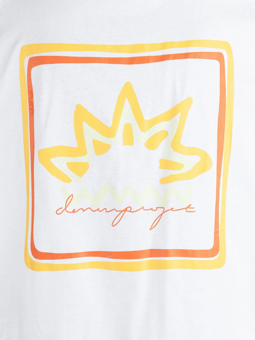 Denim Project Sunset Oversized T-Shirt white