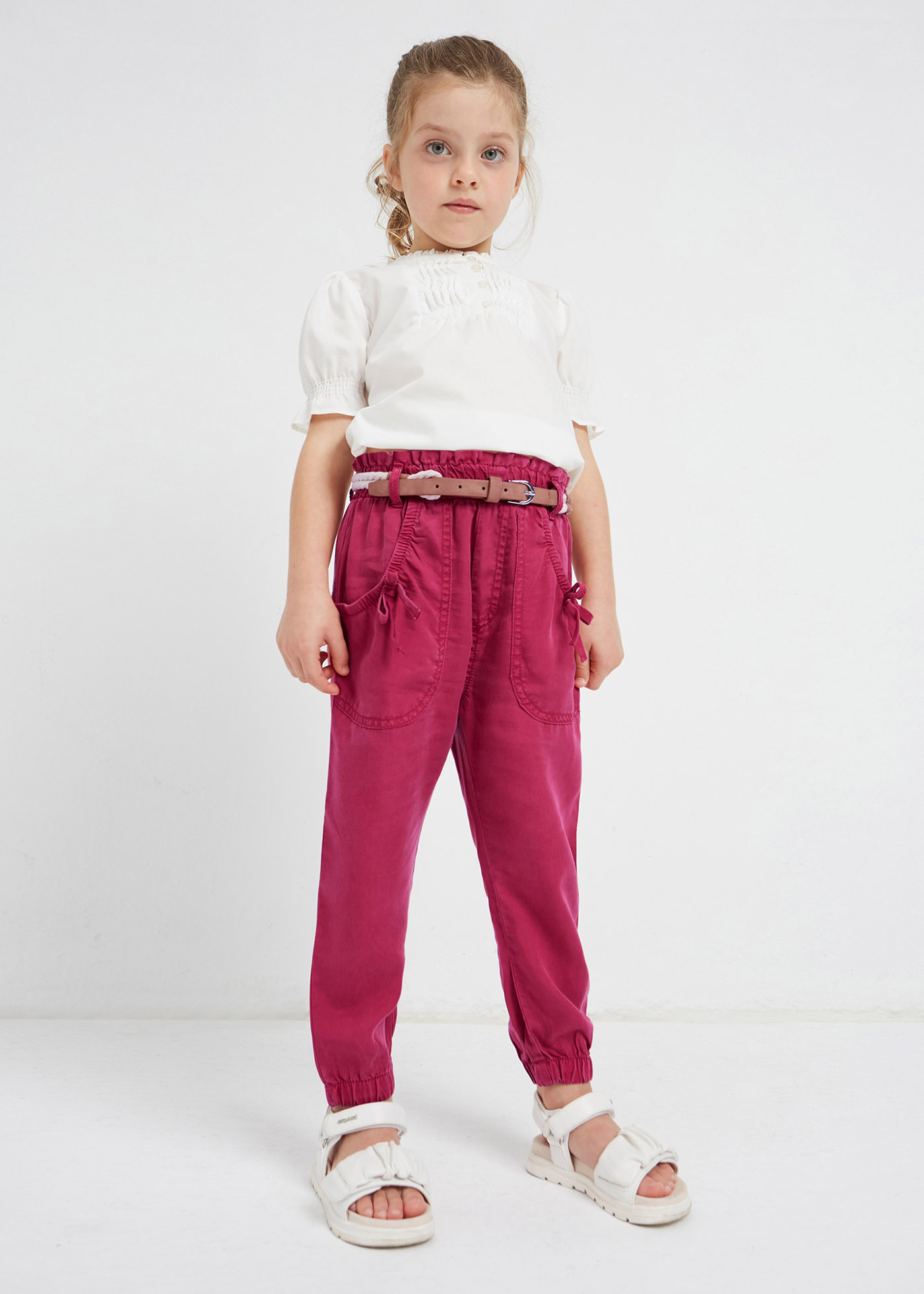 Calças femininas fluidas em TENCEL™ Lyocell