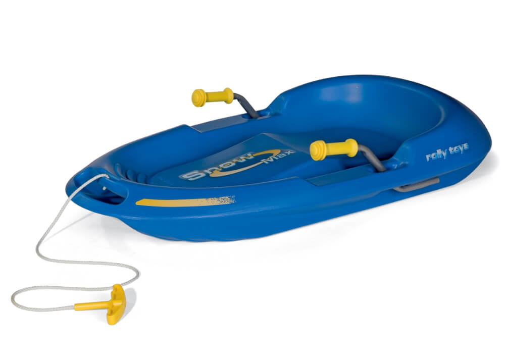 SnowMax Hohlkörperschlitten blau mit Metallbremse