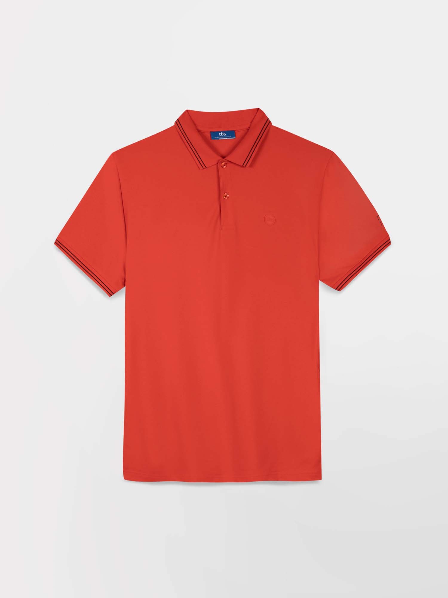 Polo Homme Séchage Rapide Stretch Rouge
