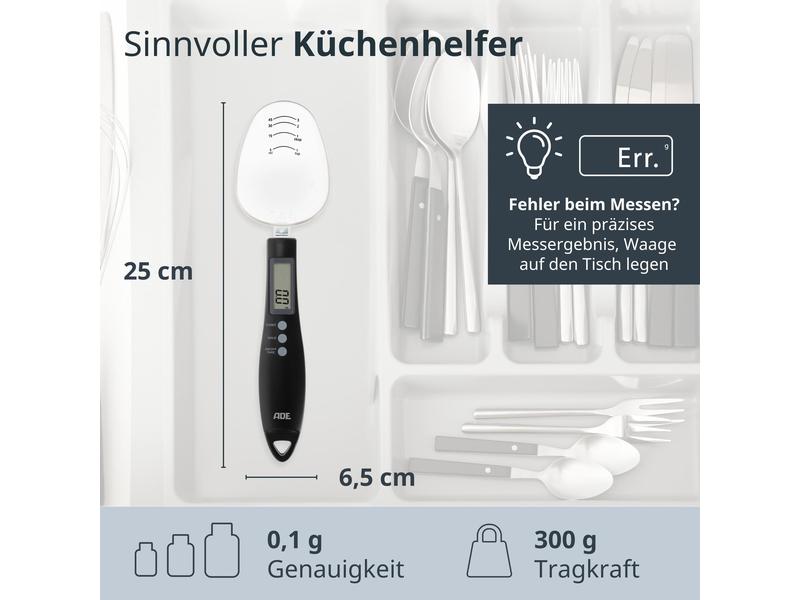 ADE Löffelwaage Eni Schwarz Waage Grün